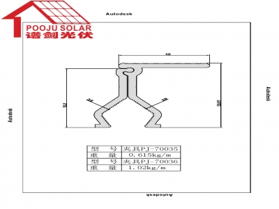 Color steel tile fixture  PJ-70035